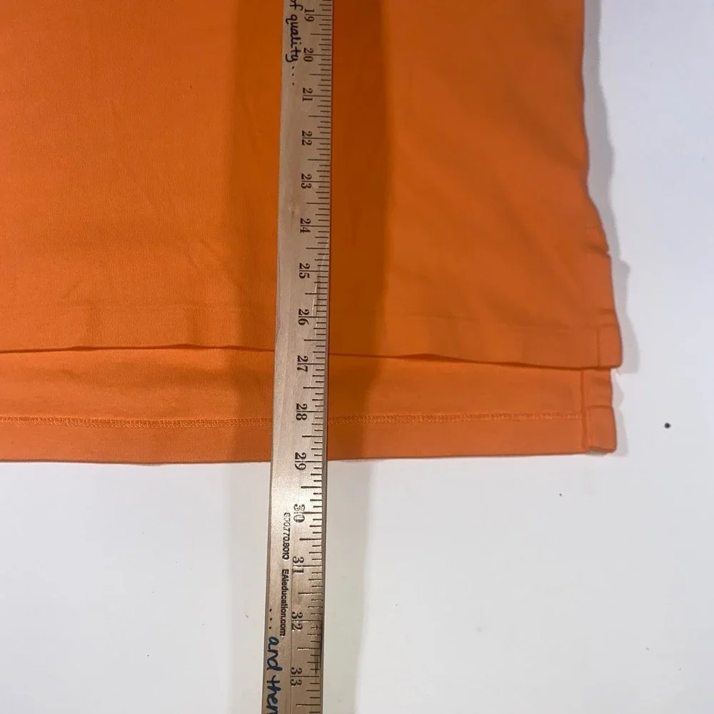Polo Ralph Lauren Mens Orange Short Sleeve Pony Logo Cotton Polo Shirt Size M